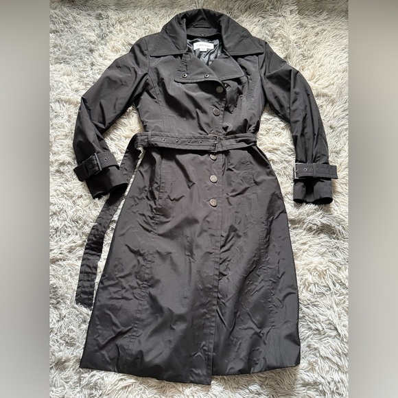 Calvin Klein Black Pea Coat - Picture 1 of 8